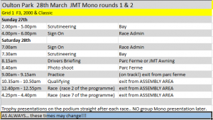 F3 2000 & Classic times